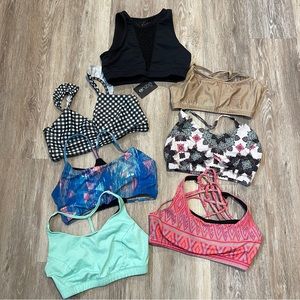Lot Of 7 Onzie Sports Bra - Size Large